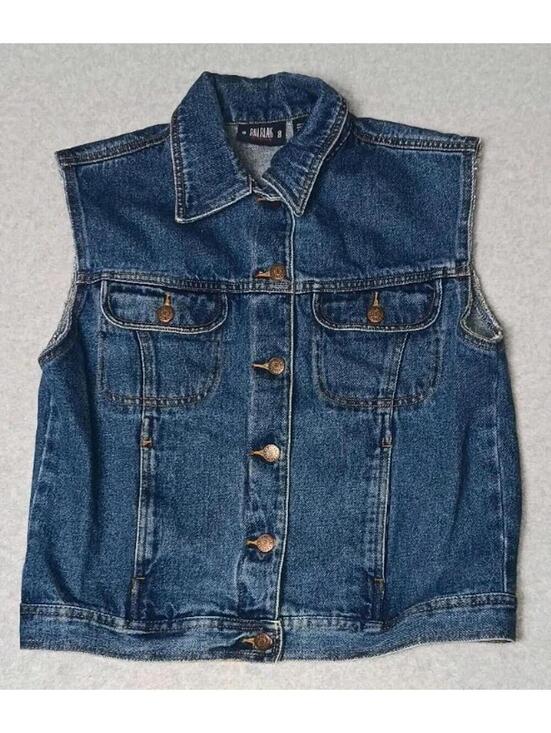 bill blass Jackets & Blazers - Vintage Y2K Bill Blass Jeanwear Denim Vest Womens Size Small Blue Jean...